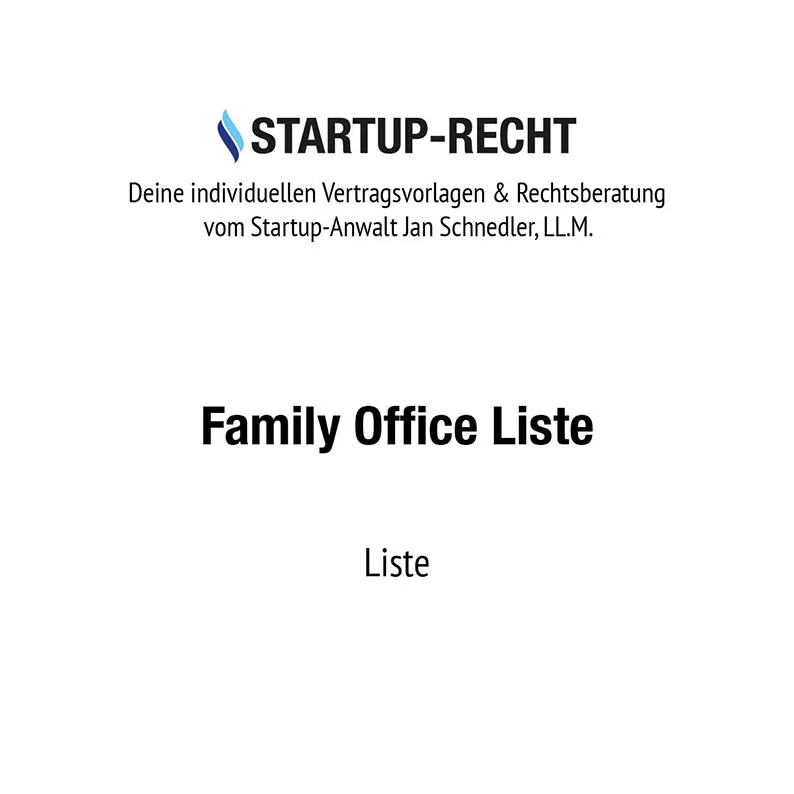 Family Office Liste